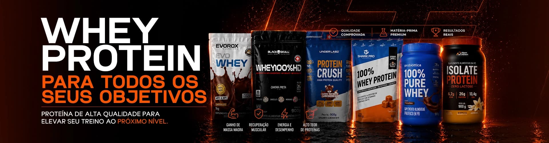 Whey Protein para todos os seus objetivos