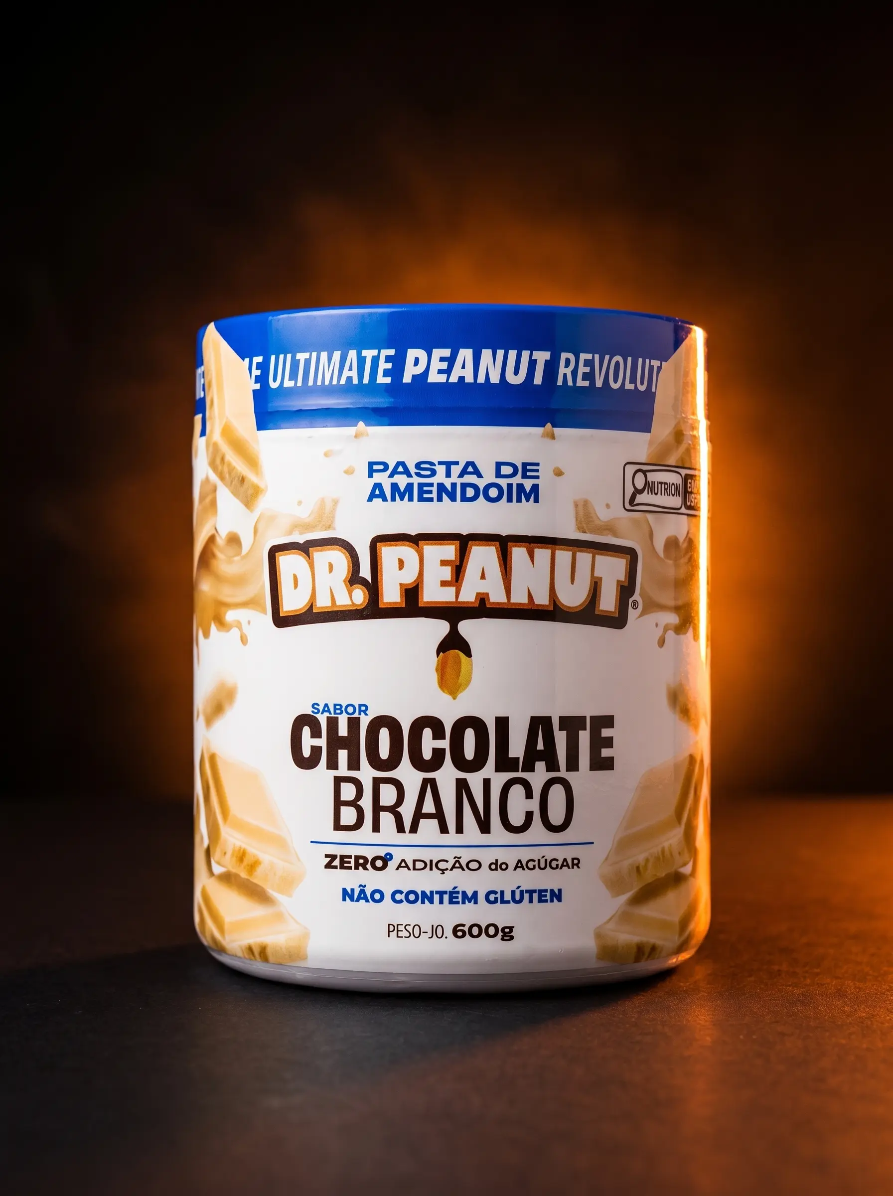 PASTA DE AMENDOIM - CHOCOLATE BRANCO 600 G DR PEANUT