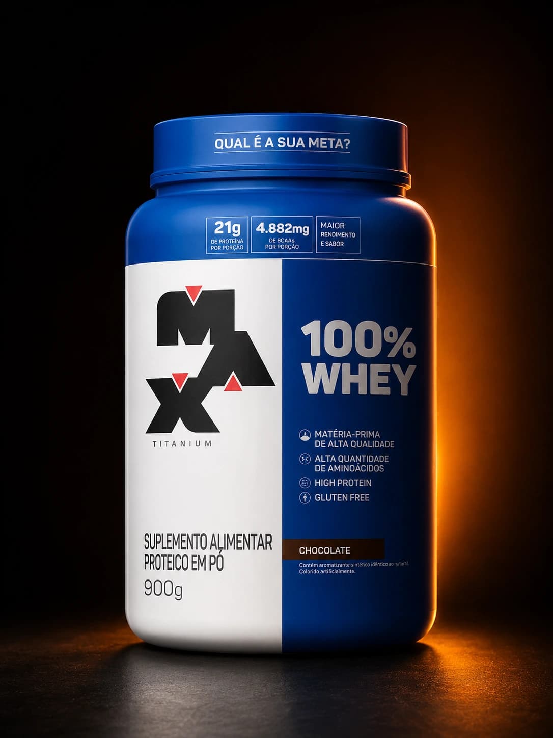 WHEY 100% REFIL 900 G MAX TITANIUM