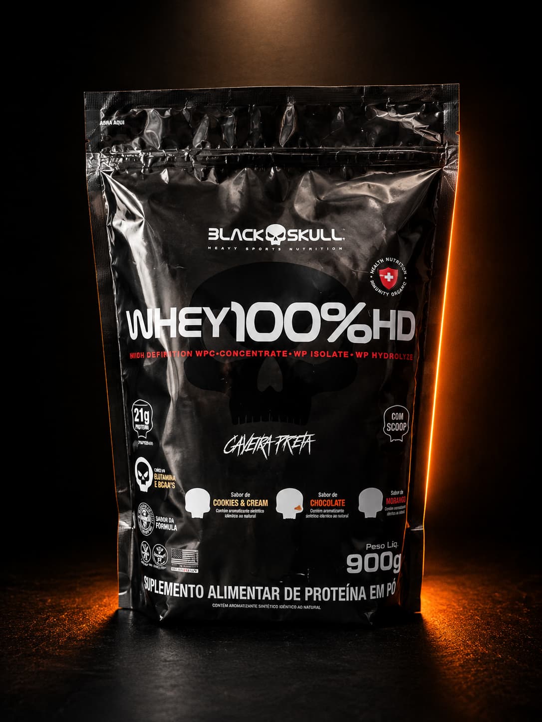 WHEY 100% REFIL 900 G BLACK SKULL